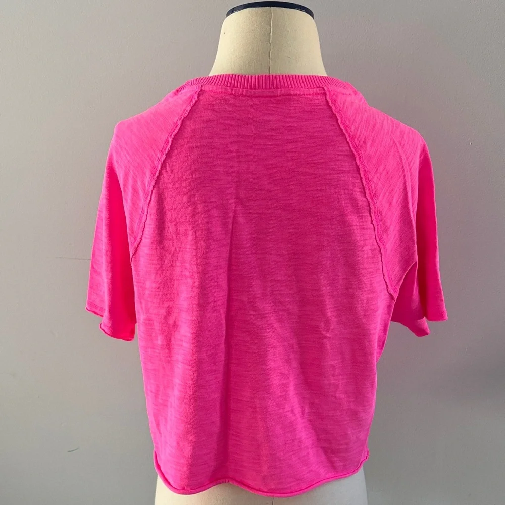 PINK Victoria's Secret Neon Pink Crop Top - Picture 4 of 4